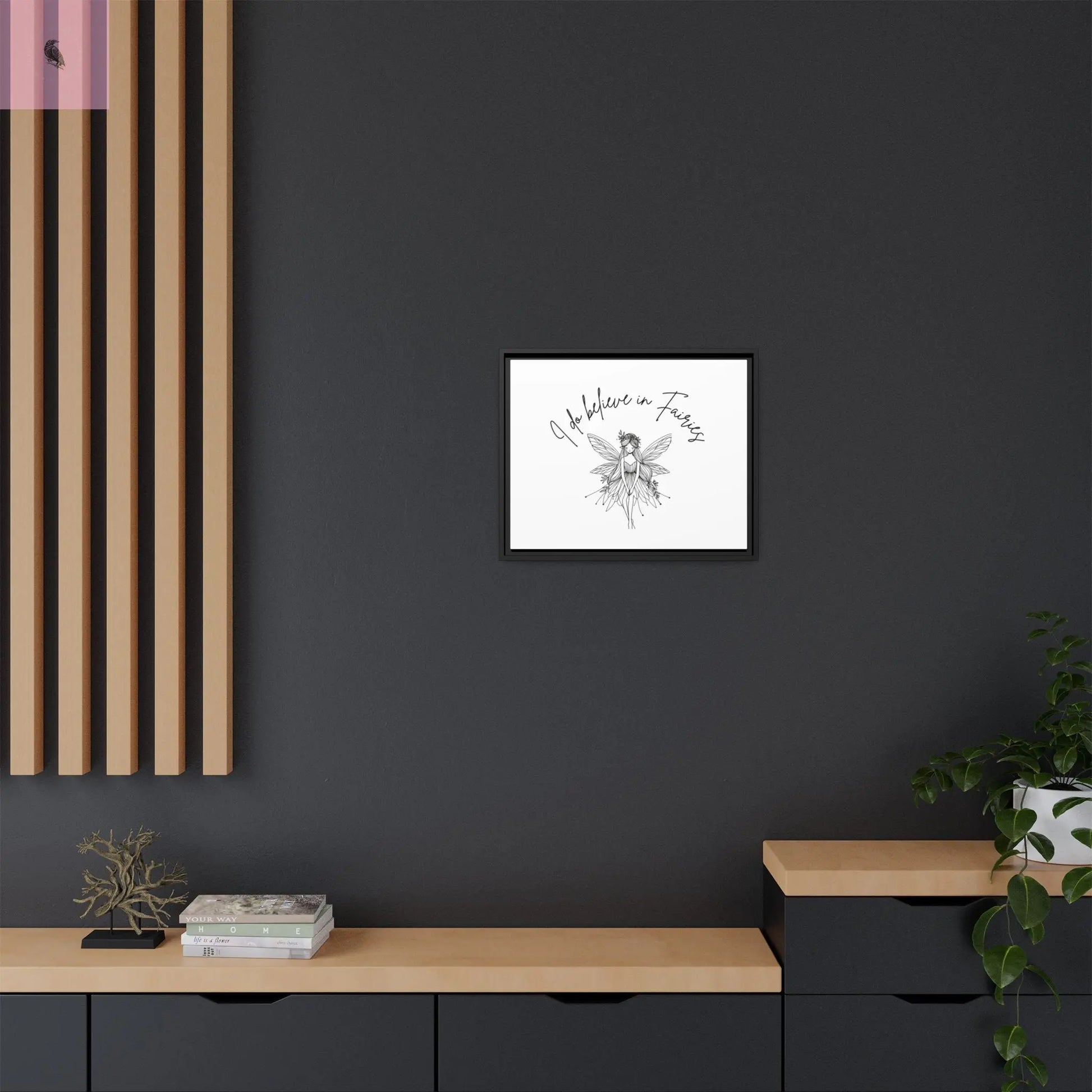 Fairies Canvas, Framed (Multi-color) - The flirty crow