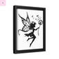 Framed Canvas Fairy Art, whimsical wall decor, nursery room art, gift for her Printify