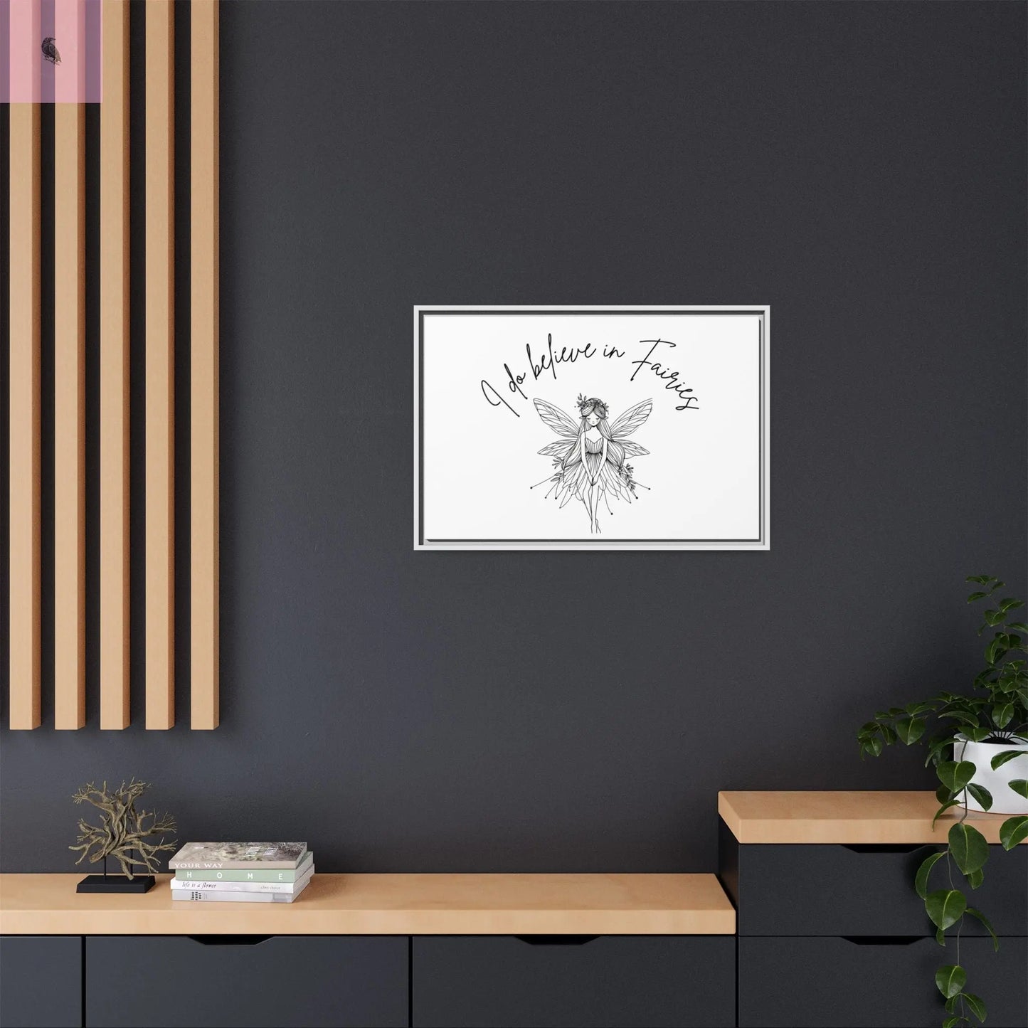 Fairies Canvas, Framed (Multi-color) - The flirty crow