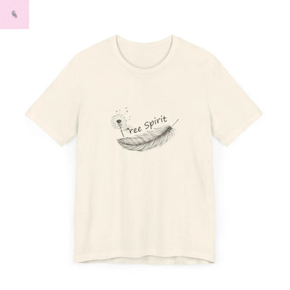 Free Spirit Feather Unisex Cotton T-shirt the flirty crow