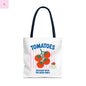 Tomato Vibes Tote Bag, Grocery tote,  Beach bag, travel tote,gift for gardener, veggie lover, Fun Gift for Foodies, Garden Lovers The flirty crow