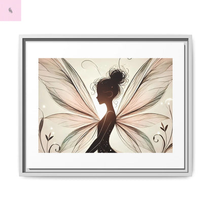 Framed Canvas Fairy wall art - The flirty crow