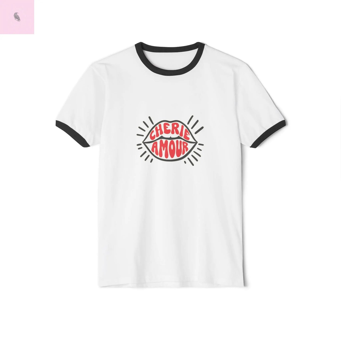 Retro Cherie Amour Ringer T-Shirt - The flirty crow