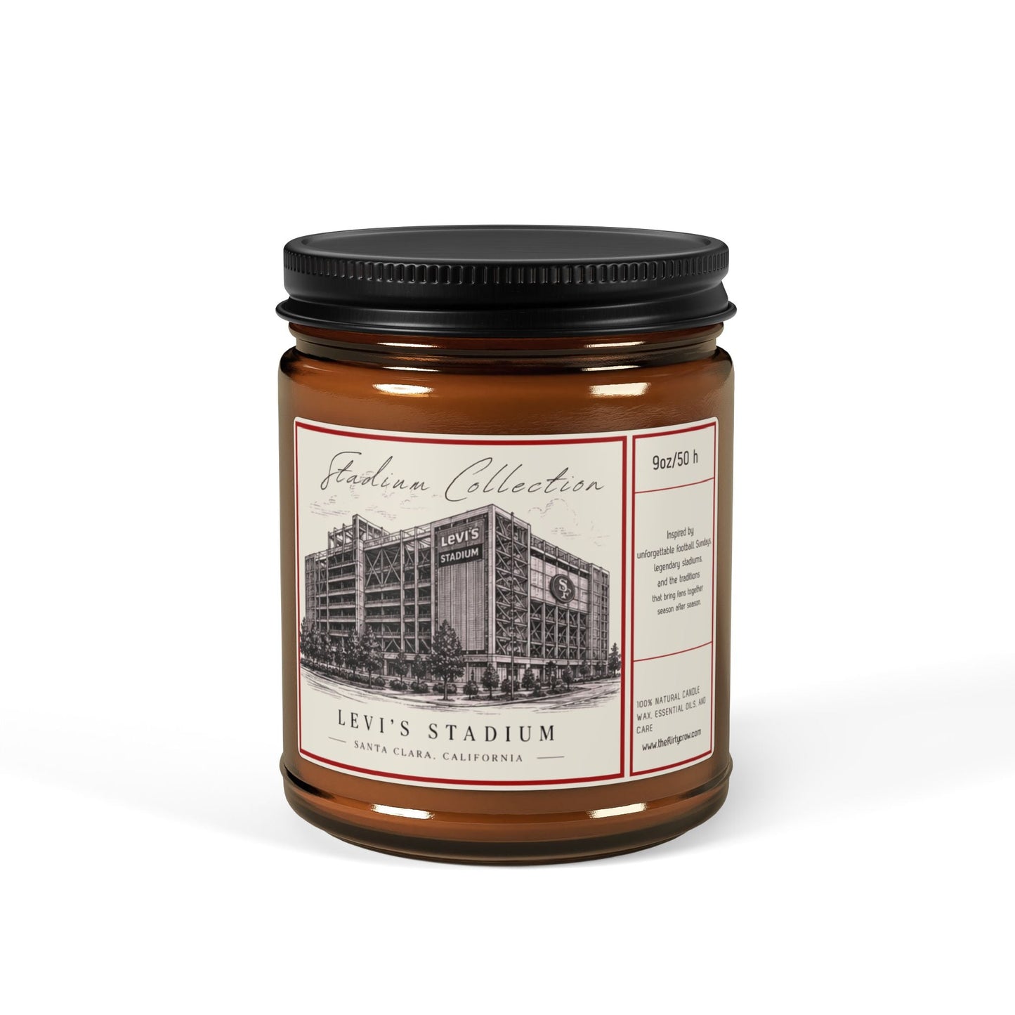 Smells like Levi's Stadium Candle, 49er fan gift, Soy Candle, Game Day Decor, California Football Candle, Sports gift Printify
