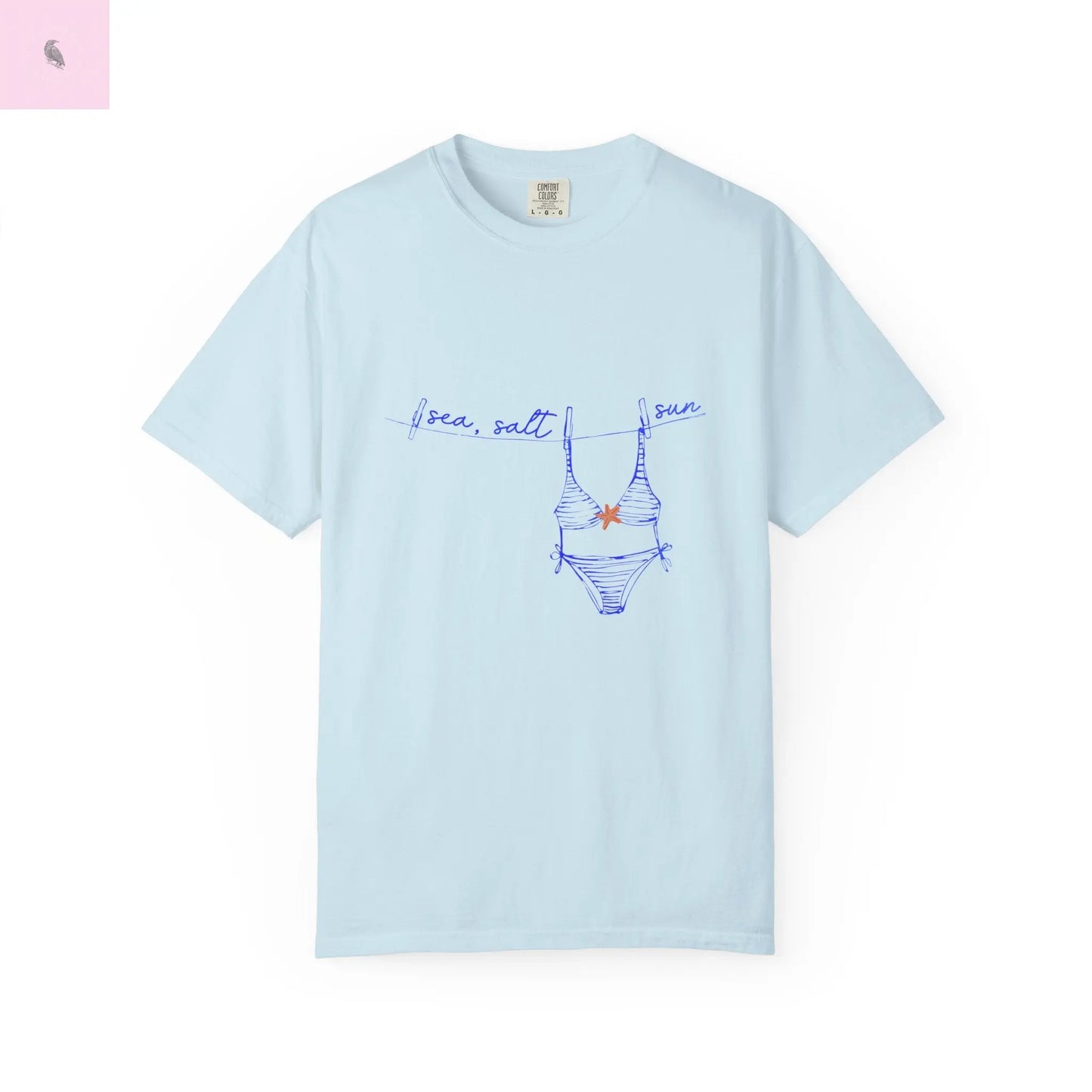 Summer beach tee, Beach Vacation  tshirt, Comfort Colors tee, Unisex T-shirt , gift for her,beach lover gift. The flirty crow