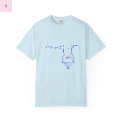 Summer beach tee, Beach Vacation  tshirt, Comfort Colors tee, Unisex T-shirt , gift for her,beach lover gift. The flirty crow