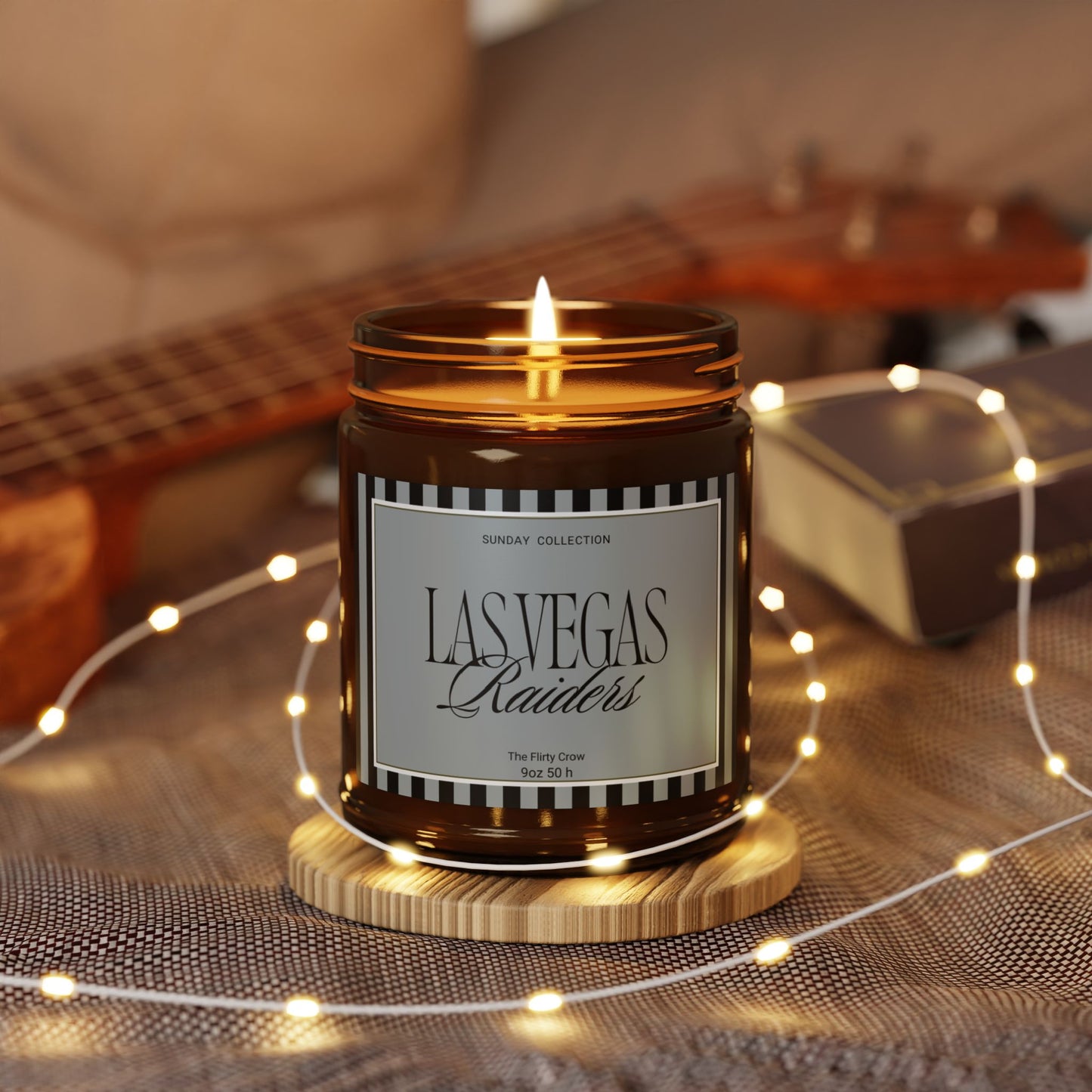 Las Vegas Raiders Scented Soy Candle for game day