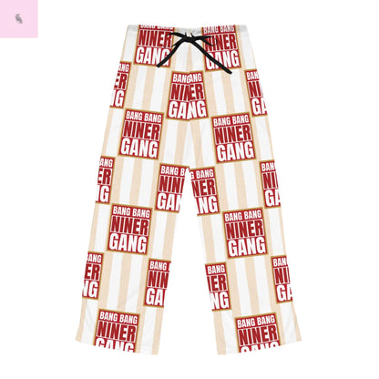 49er unisex pajama pant, gameday niner lounge wear, 49er tailgate lounge pant Printify