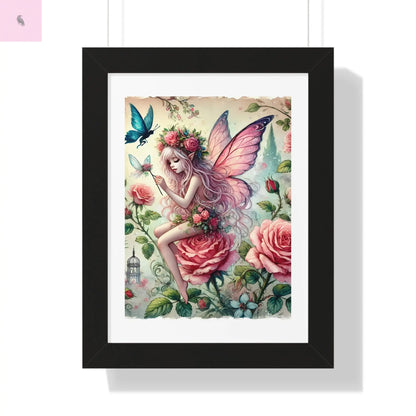 Framed Fairy wall art - The flirty crow