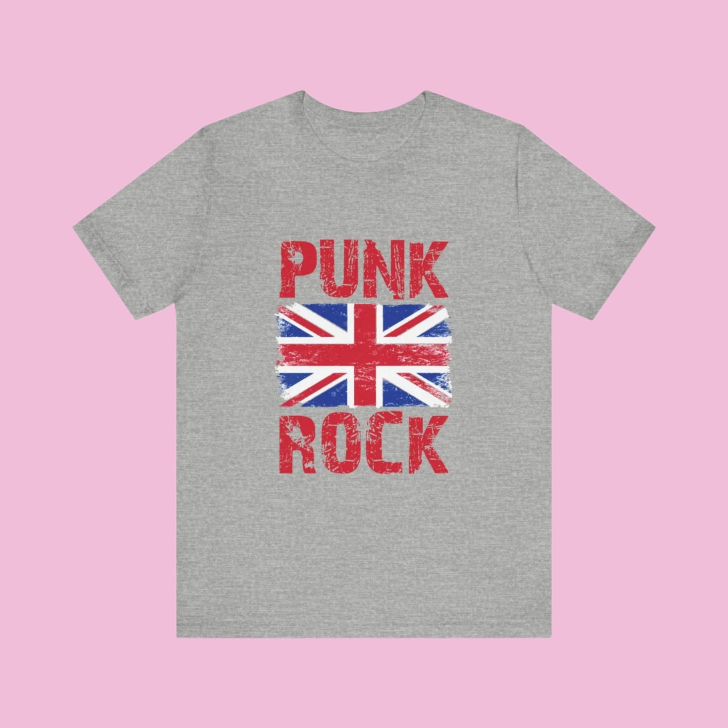 Punk Rock Tee Shirt, Bella + Canvas Unisex Jersey Short Sleeve, Soft Cotton, Fun and Trendy, Cute Top, Quality Fabric, Graphic Tee, Rock the flirty crow