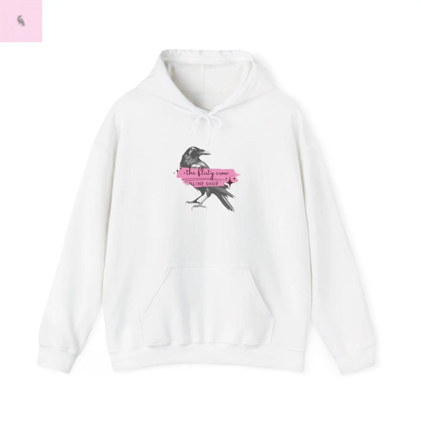 Crow Lovers Hoodie the flirty crow