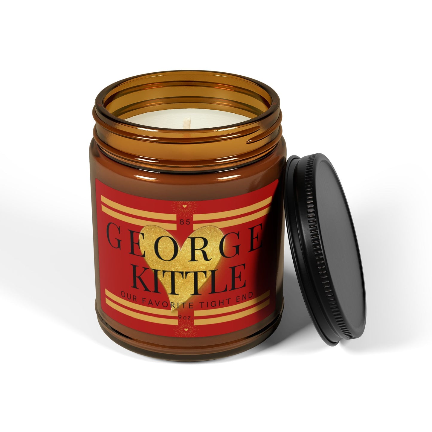 George Kittle San Francisco 49ers Game Day Lucky Candle, Soy Candle