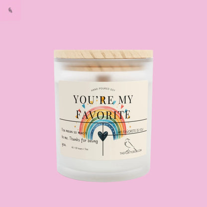You're My Favorite Candle - Hand Poured 11oz Soy Candle for Gifts The flirty crow