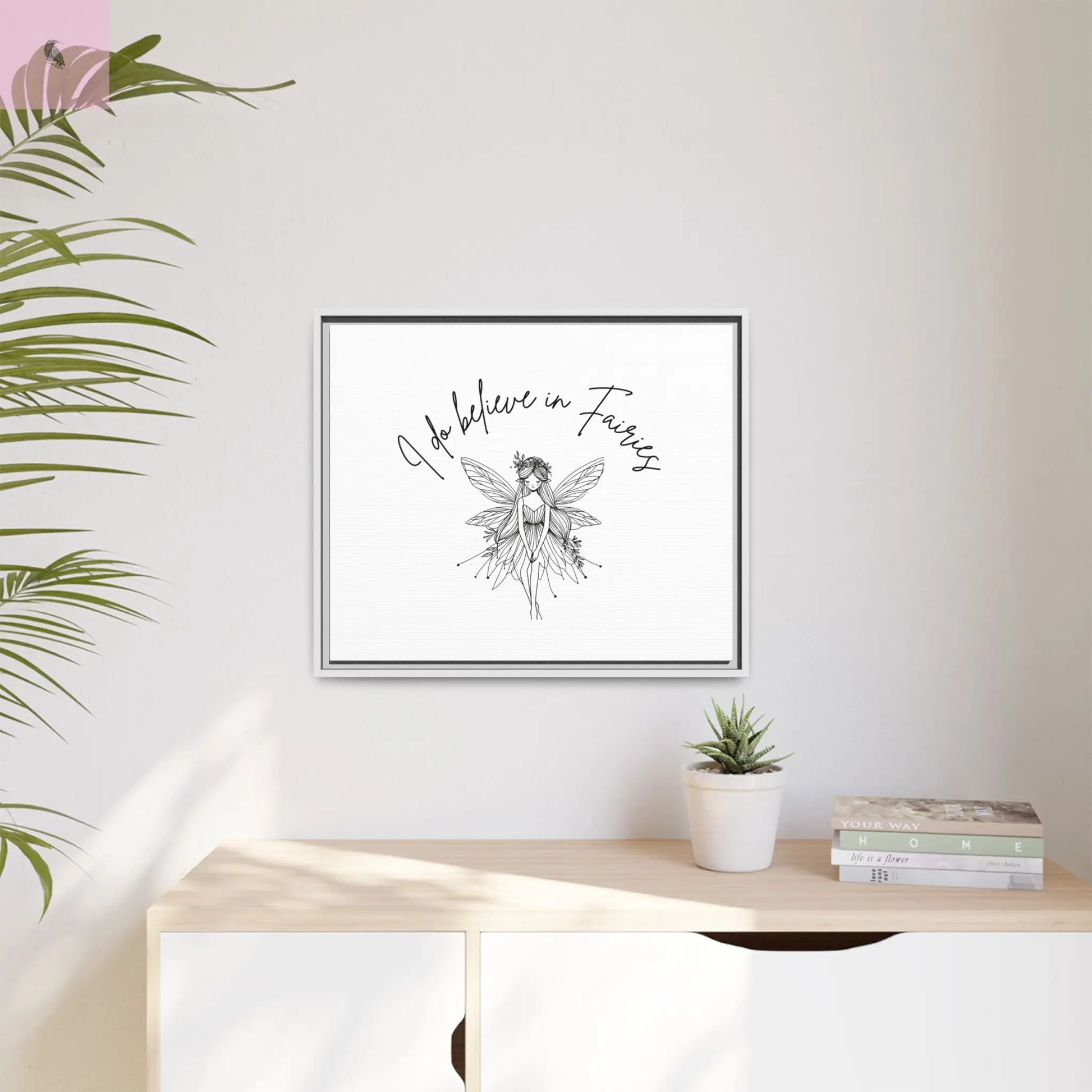 Fairies Canvas, Framed (Multi-color) - The flirty crow