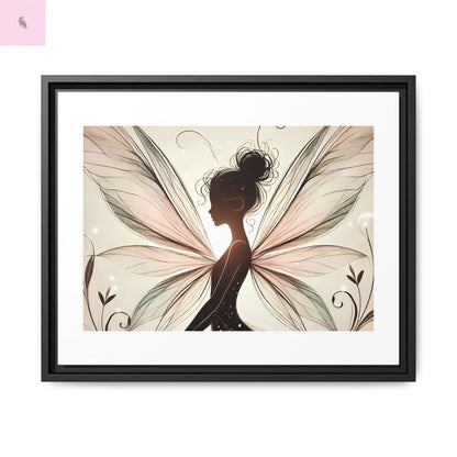 Framed Canvas Fairy wall art - The flirty crow