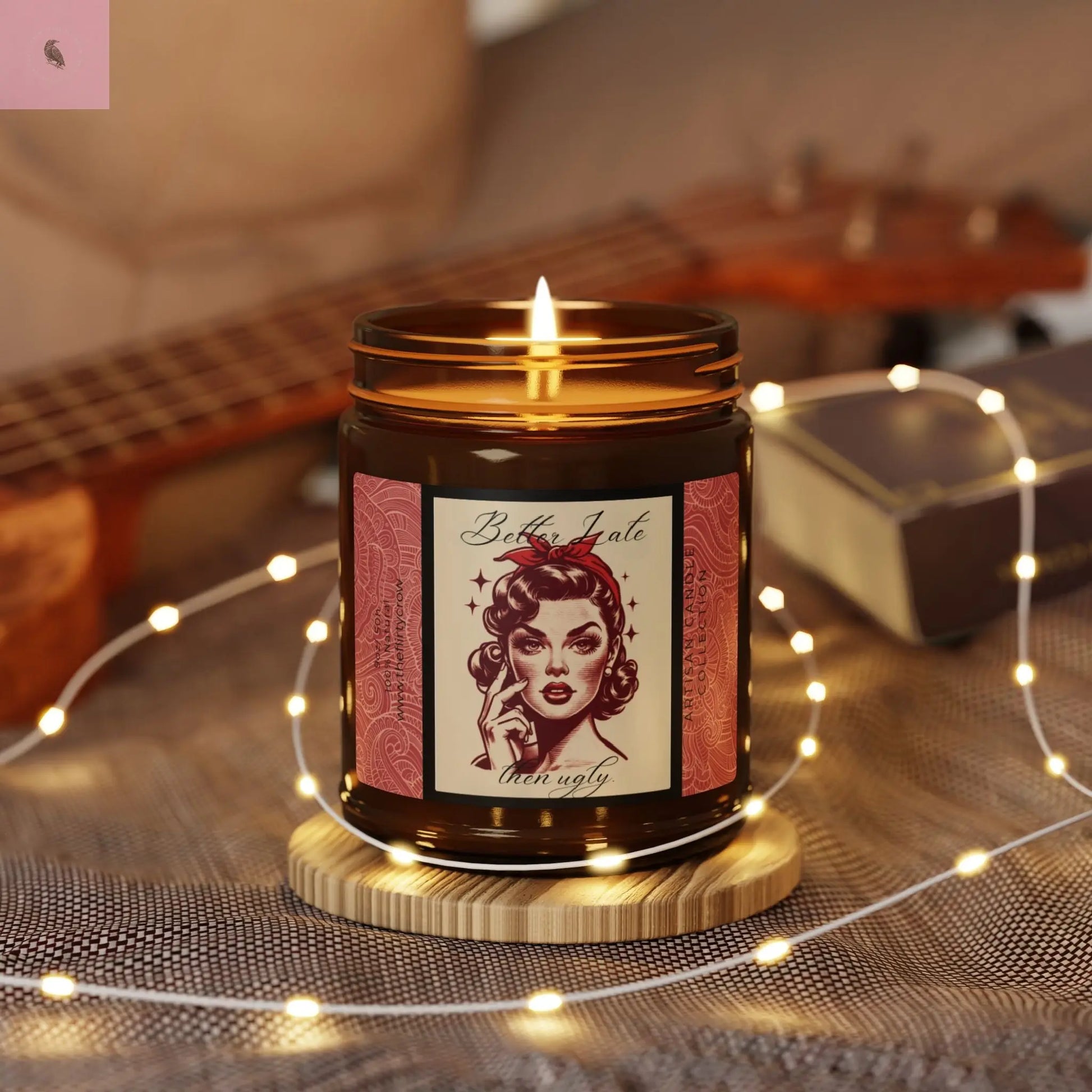 Vintage Pin-Up Scented Soy Candle Printify