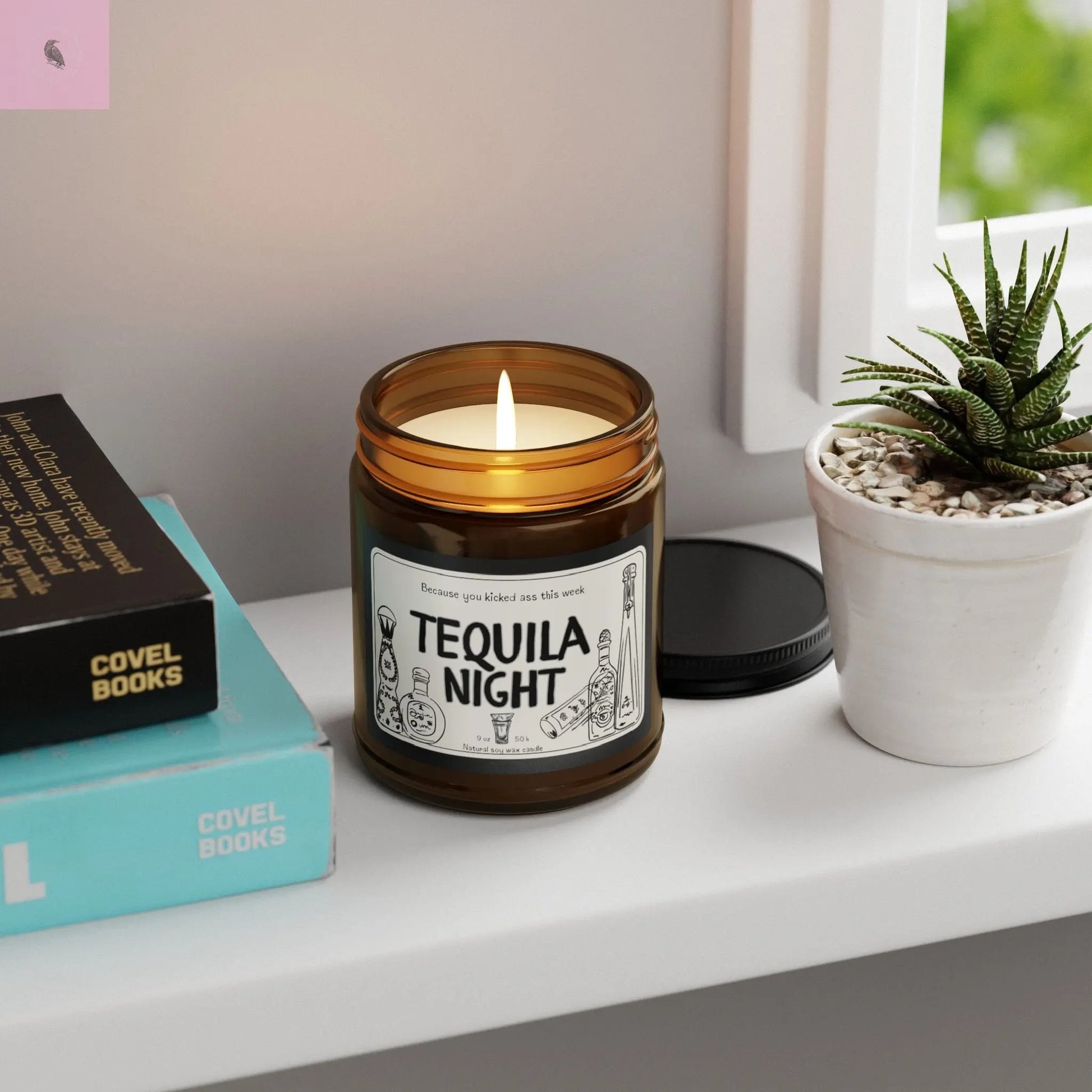 Soy Candle, Tequila Party Gift, Tequila lover candle, party candle Printify