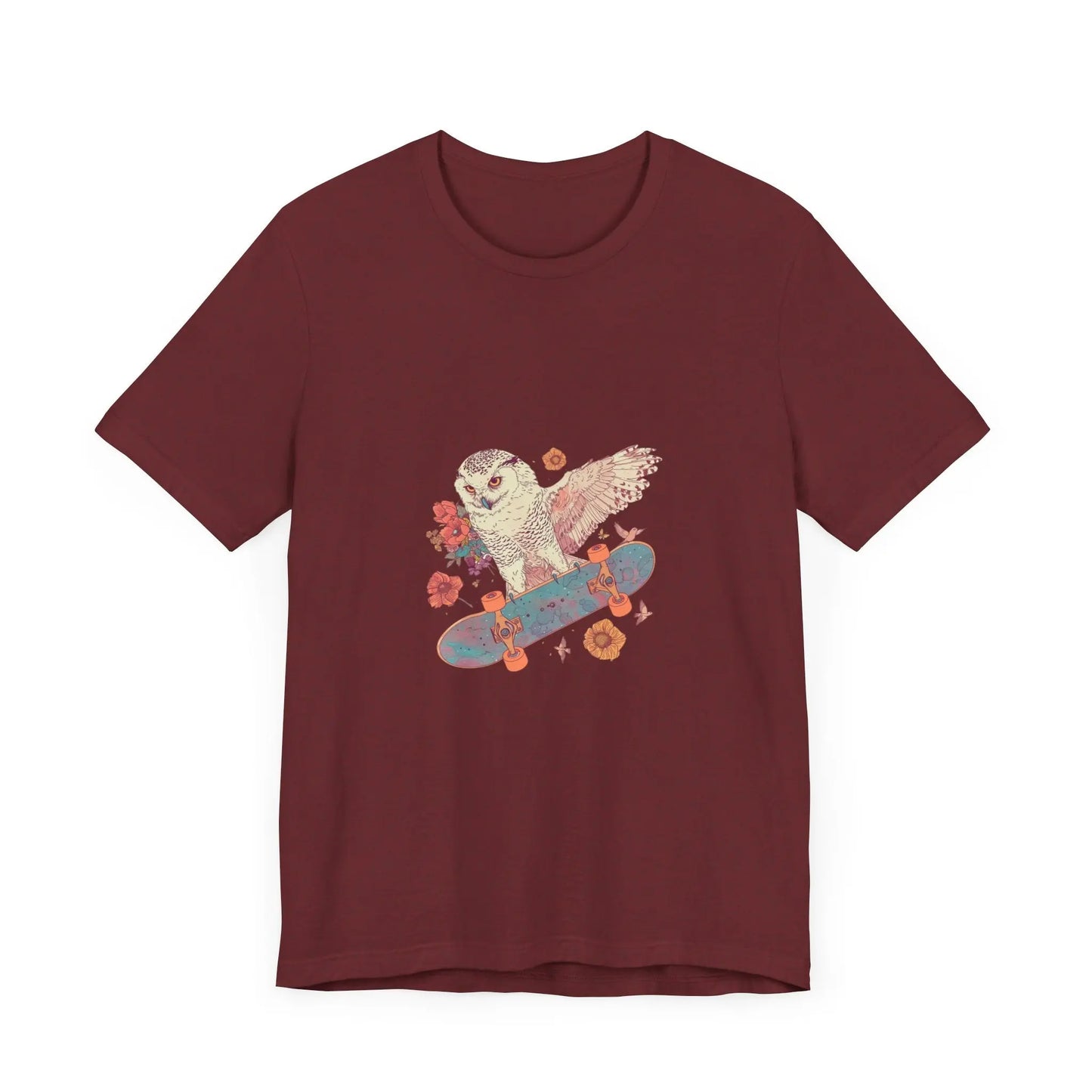 Skateboarding Owl Lovers Tee The flirty crow