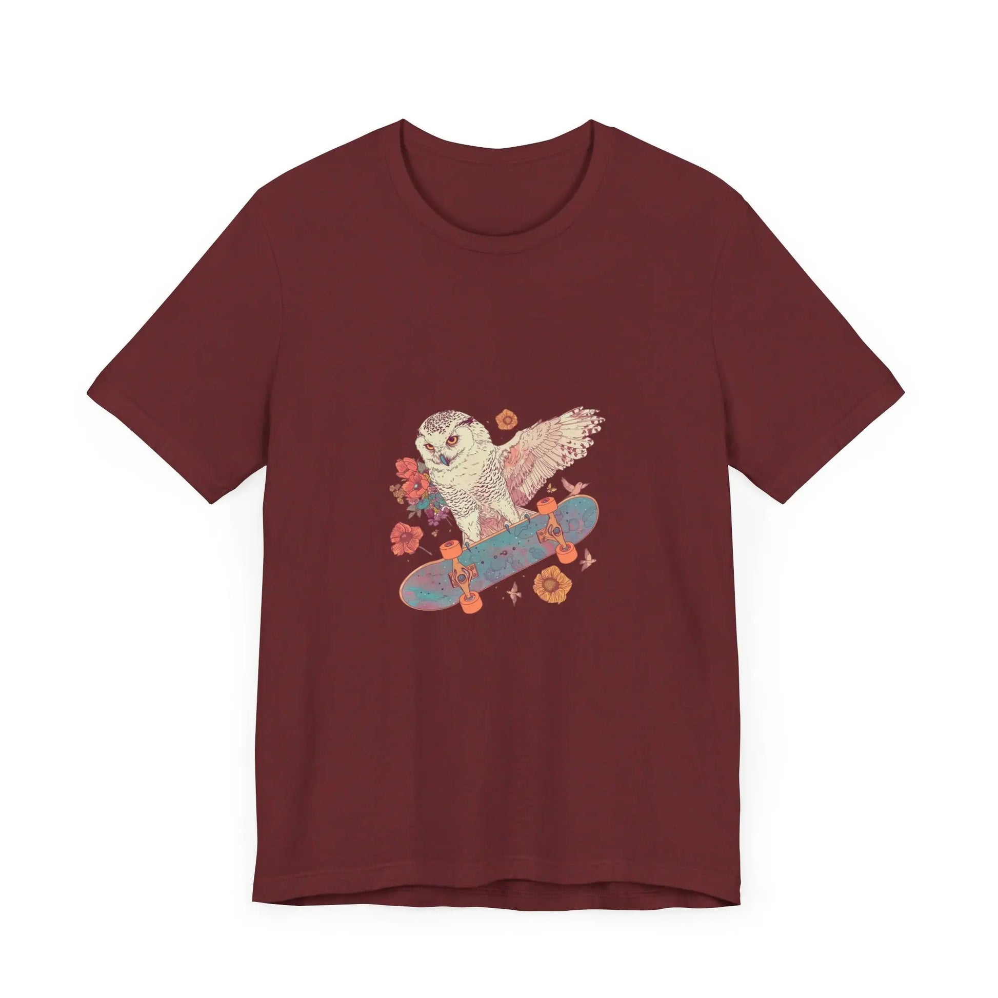 Skateboarding Owl Lovers Tee The flirty crow