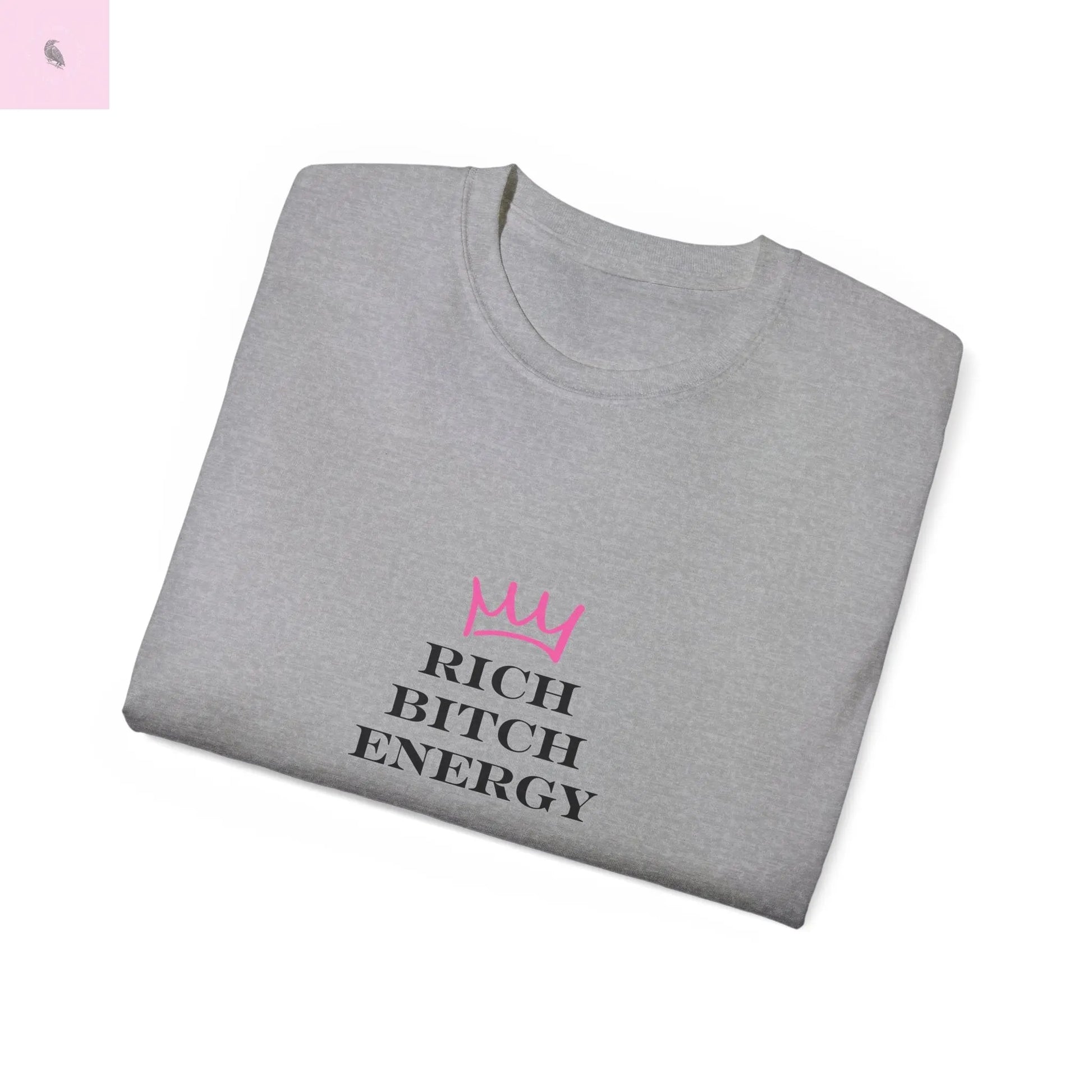Graphic Tee - Rich Bitch Energy Unisex Ultra Cotton Tee The flirty crow