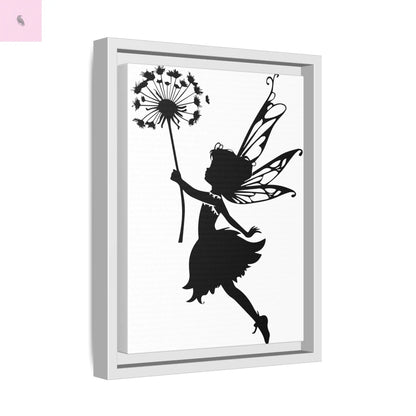 Framed canvas Fairy Silhouette Wall Art, Fairy lover Home Decor, Whimsical Framed Canvas, Fairy Gift, Kids Room Decoration, Nursery Art The flirty crow