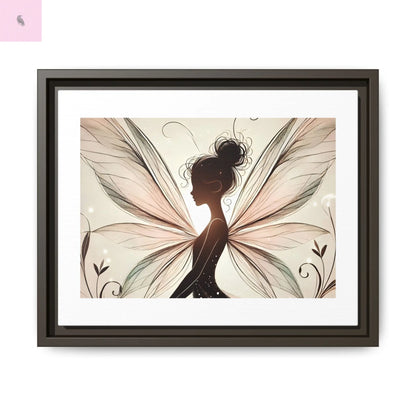 Framed Canvas Fairy wall art - The flirty crow