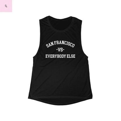 San Francisco vs. Everybody Else Muscle Tank, Casual Summer Top, Athletic Wear, Gift for Sports Fans, Relaxed Fit Gym Shirt Printify