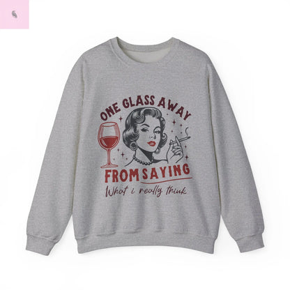Wine Tasting Sweatshirt, Wine Lover Gift, Retro Unisex Crewneck, Vintage Jumper, Long Sleeve Shirt, Wine Tasting Outfit the flirty crow
