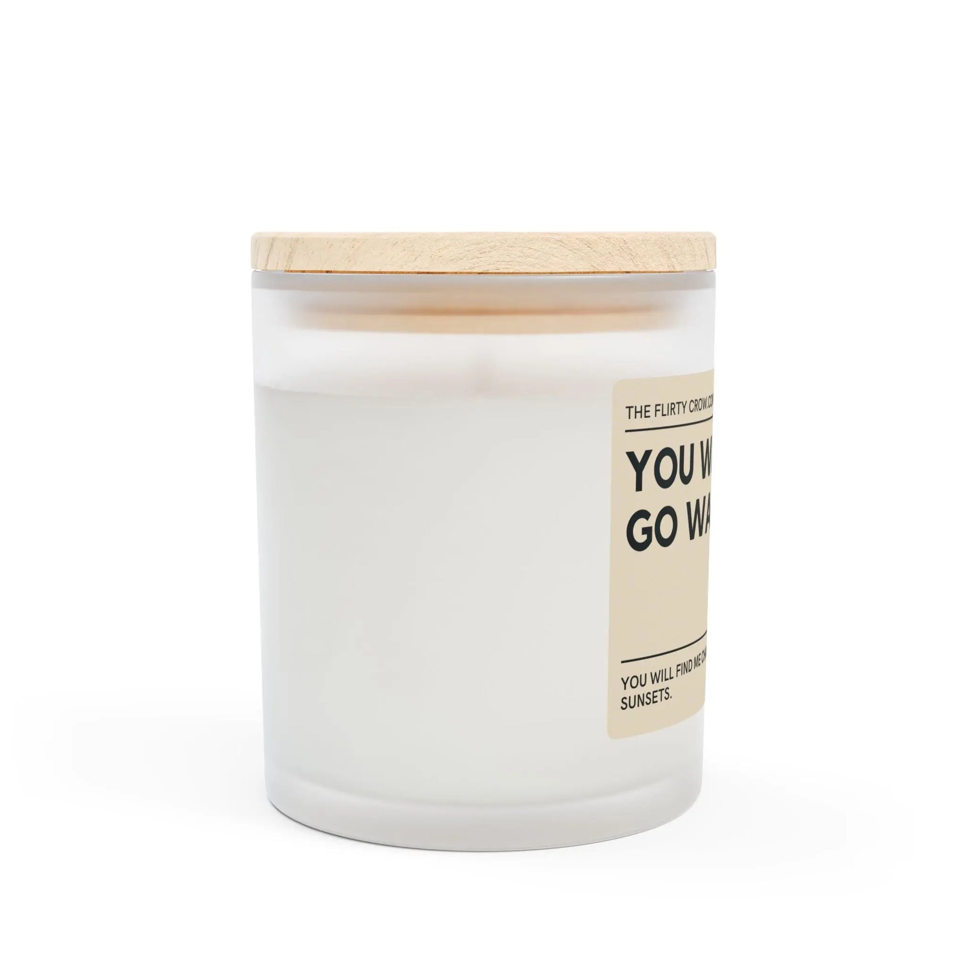 Sunset lover Frosted Glass Candle, 11oz the flirty crow