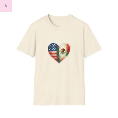 Hispanic Heritage Mexico America Flags Unisex T-Shirt The flirty crow