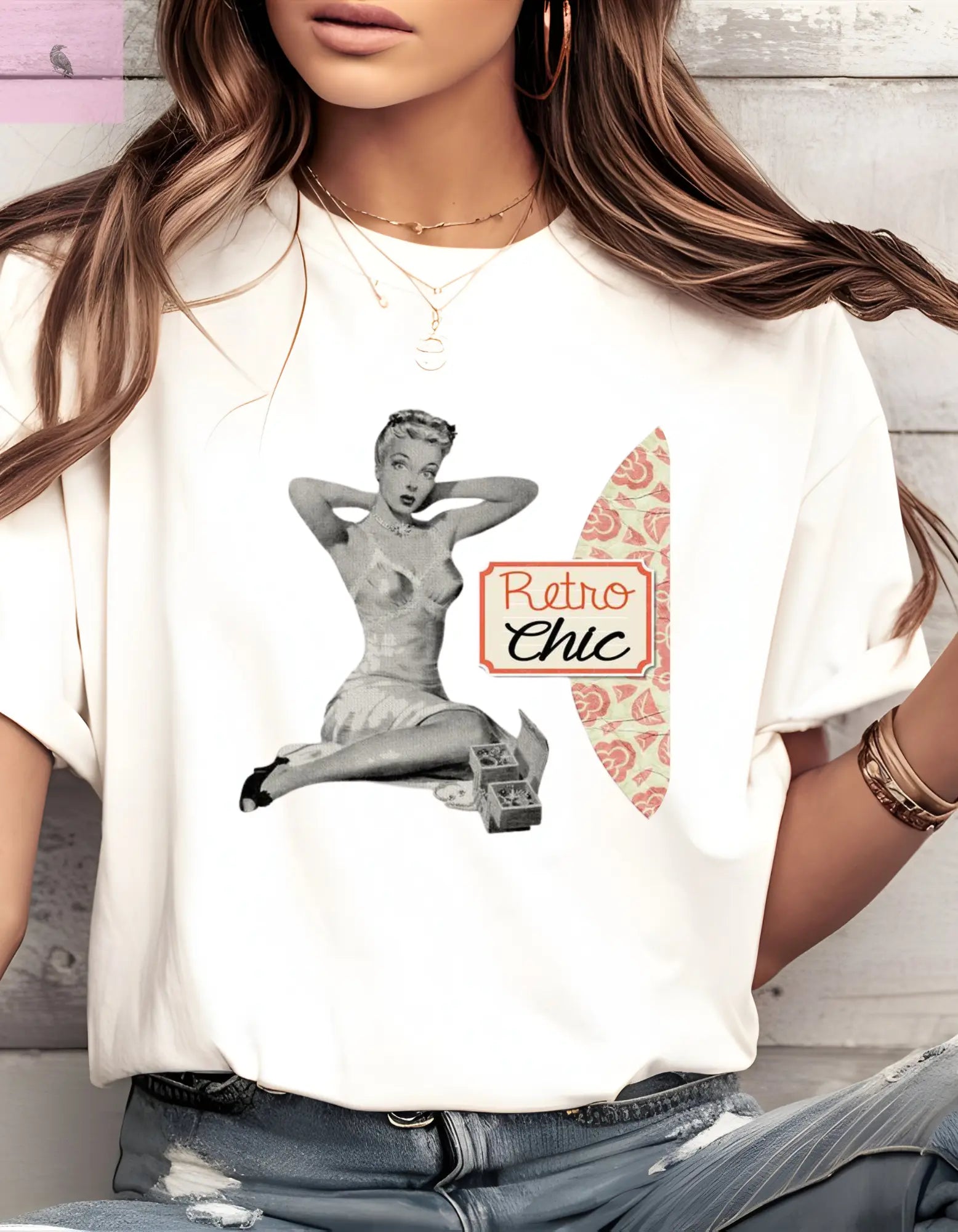 Retro Chic Comfort Colors Tee - The flirty crow
