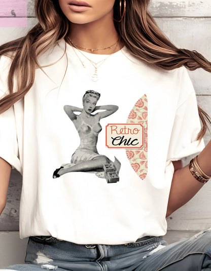 Retro Chic Comfort Colors Tee - The flirty crow
