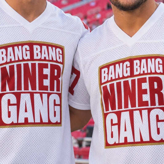 49ers fan Niner Gang mesh football jersey The flirty crow