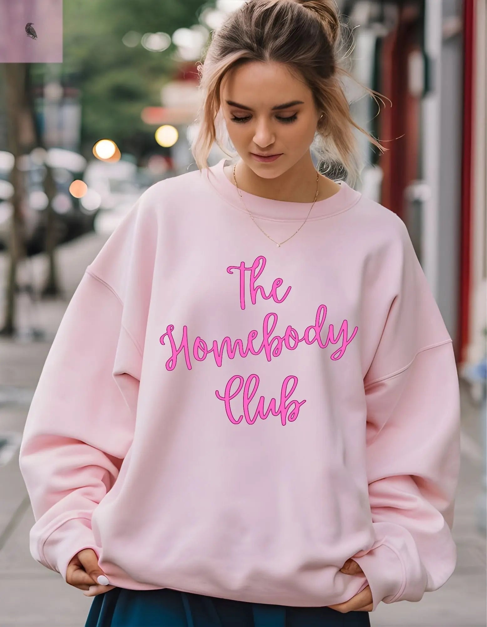 Cozy Homebody Club Sweatshirt the flirty crow