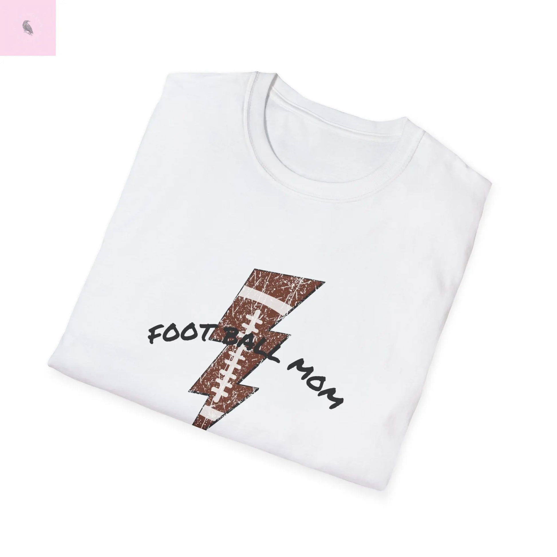 Football mom  Softstyle  cotton T-Shirt the flirty crow