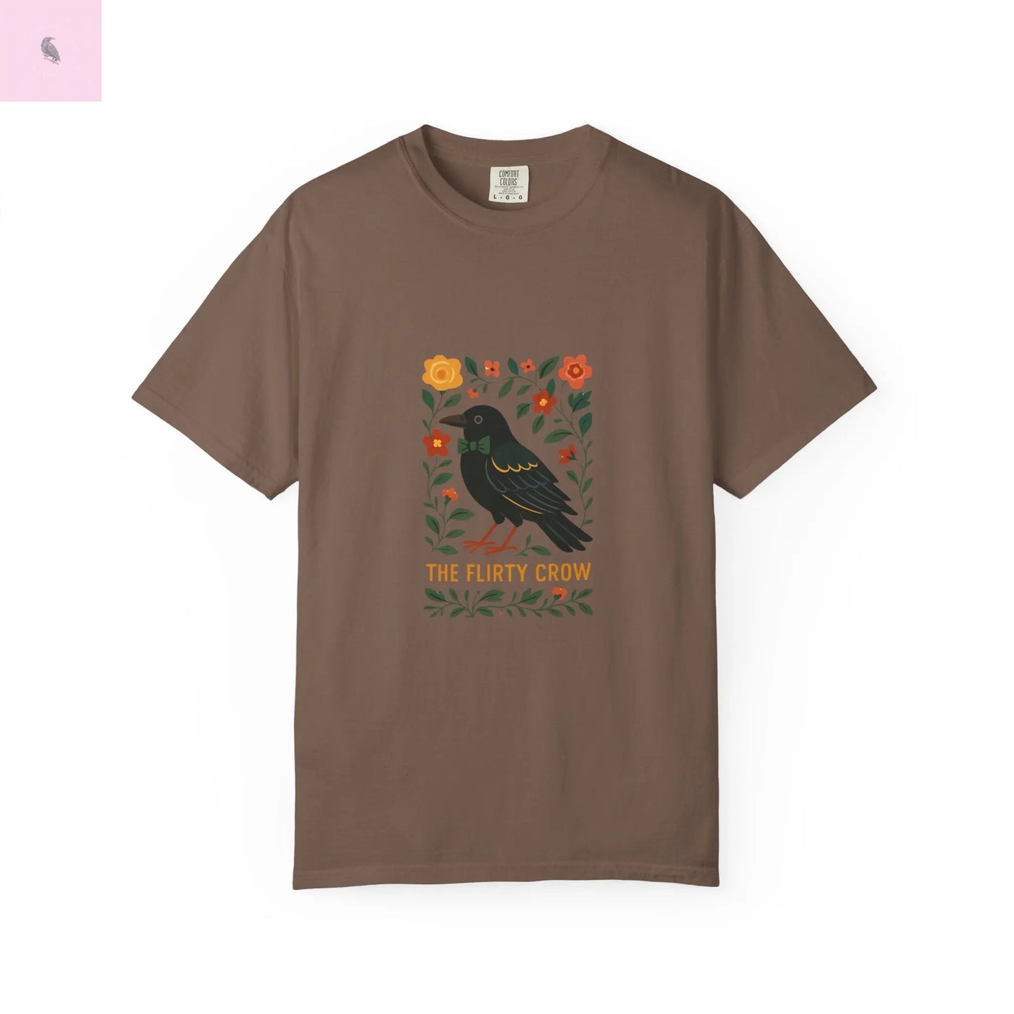 Flirty Crow Unisex  T-Shirt - Floral Design - The flirty crow