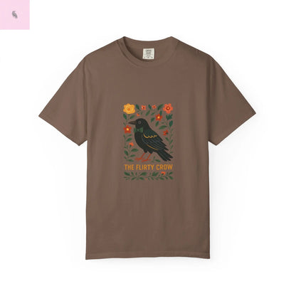 Flirty Crow Unisex  T-Shirt - Floral Design - The flirty crow
