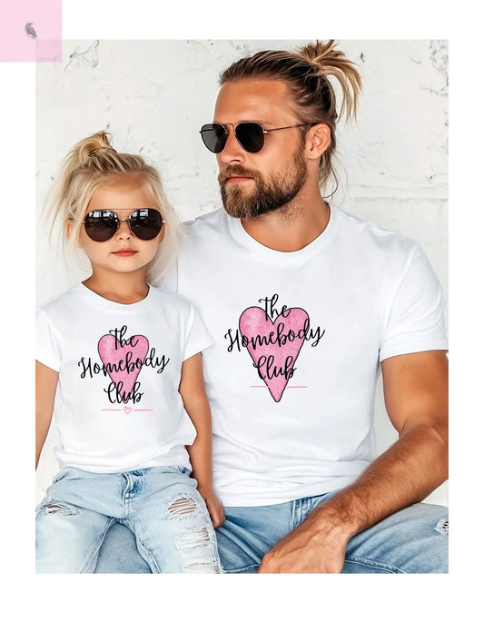 Youth T-Shirt Homebody Club, Father and Child Tee, Bella Canvas childs tee, Fathers Day gift,  family matching tee, unisex top Printify