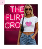Cropped Tee for Book Lovers , Trendy Summer Crop top, Booktrovert baby tee The flirty crow