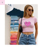Cropped Tee for Book Lovers , Trendy Summer Crop top, Booktrovert baby tee The flirty crow