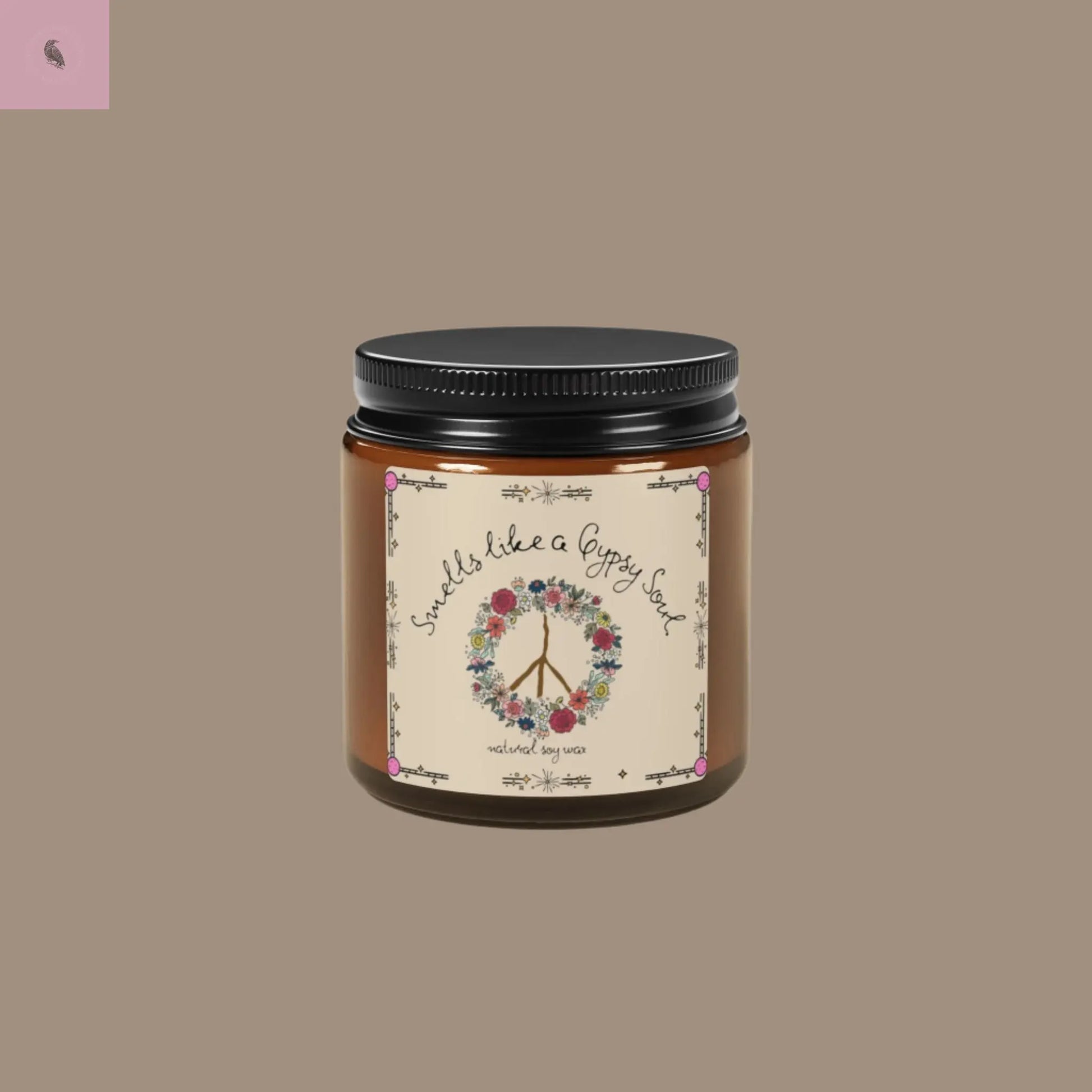 Gypsy Soul Glass Soy Candle The flirty crow