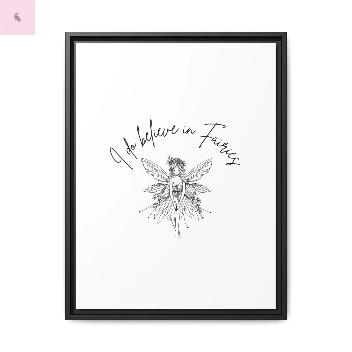 Fairies Canvas, Framed (Multi-color) - The flirty crow