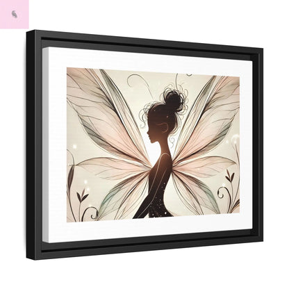 Framed Canvas Fairy wall art - The flirty crow