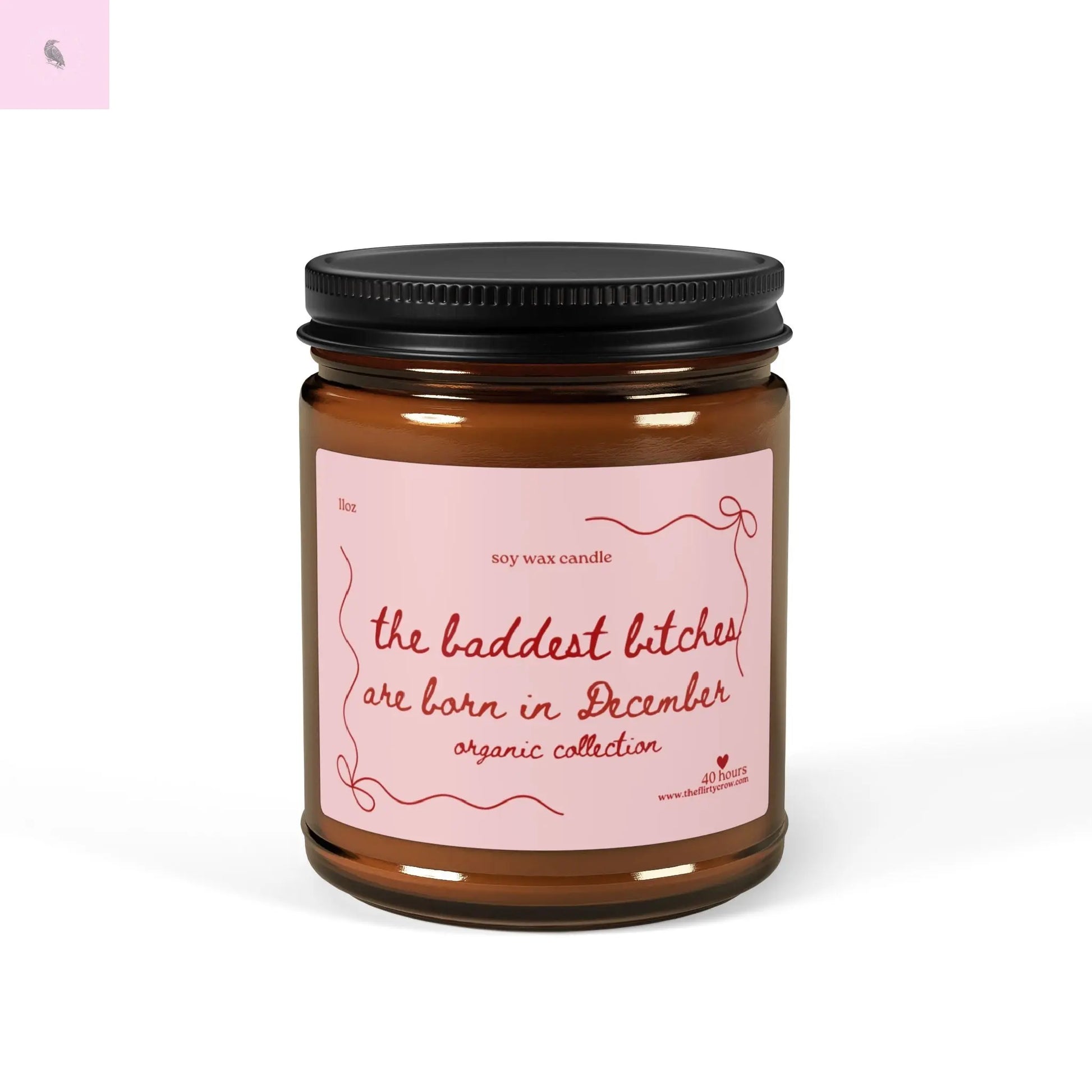 December Birthday candle,  Scented soy candle, home decor, gift for December, home fragrance, gift for friend Printify