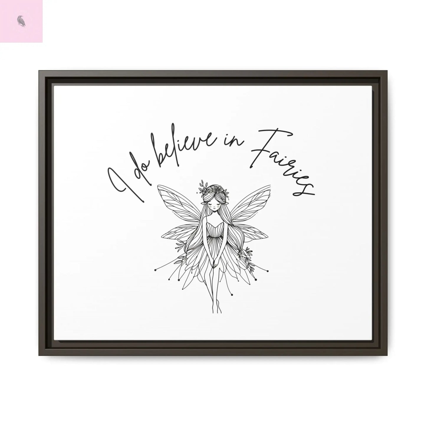 Fairies Canvas, Framed (Multi-color) - The flirty crow