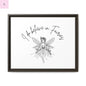 Fairies Canvas, Framed (Multi-color) - The flirty crow