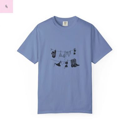 Cowgirl Summer Unisex Tee, Comfort Colors Beach Top, cowgirl style,Gift for Her, Vacation vibes, beach lover tee The flirty crow