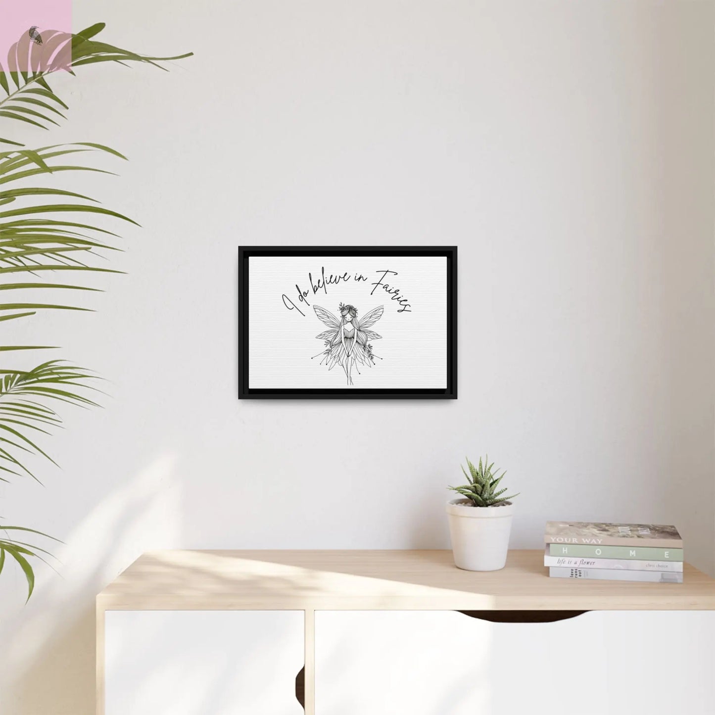 Fairies Canvas, Framed (Multi-color) - The flirty crow