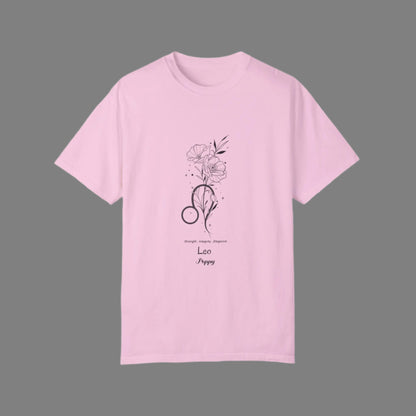 Leo birth flower T-Shirt for Astrology Lovers Printify
