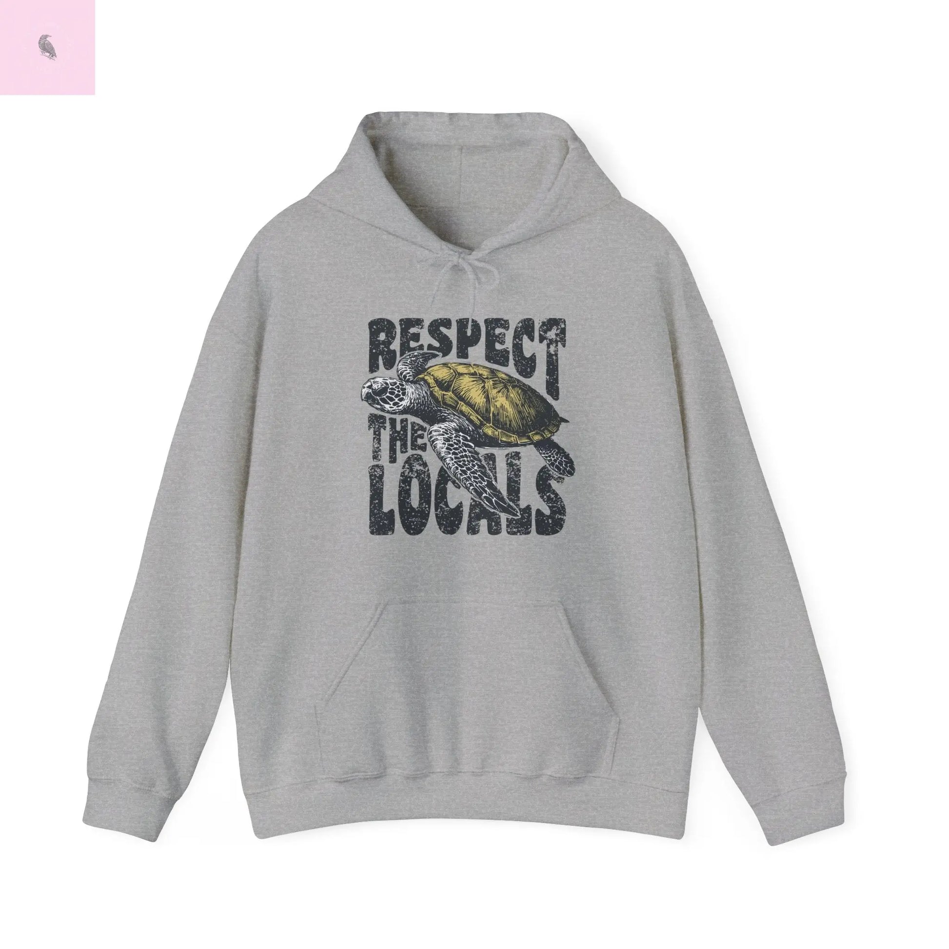 Ocean Lover Unisex Hooded Sweatshirt - Respect the Locals Beach Environmental Earth the flirty crow